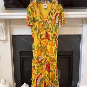 Farm Rio Lined Midi Dress